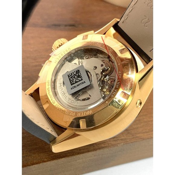 Hamilton Men's Watch H36626710 Swiss Automatic Chronograph Gold White Dial - Picture 7 of 15